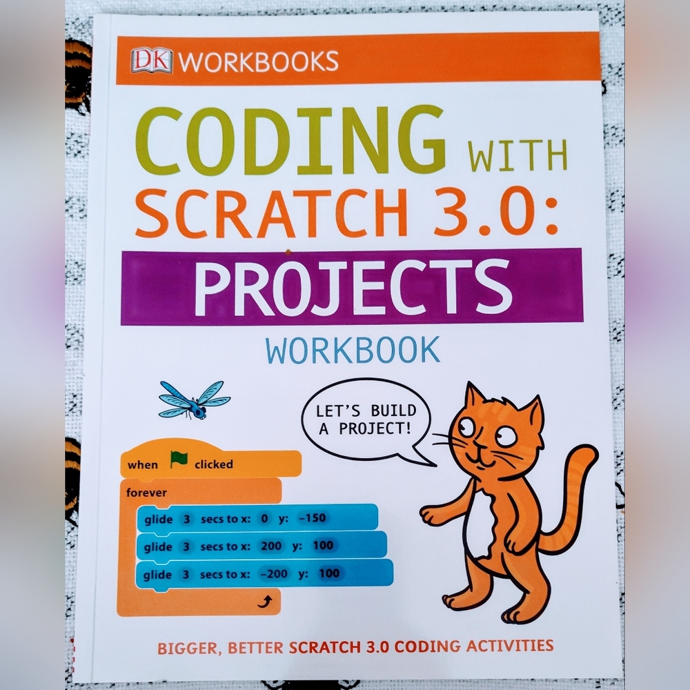 New SCRATCH 3.0 Children's Computer Coding Project Workbook  Grades 3-5
